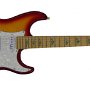 Cherryburst with Flamed Maple Neck and Abalone Cloud Inlay